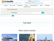 Tablet Screenshot of cruiseable.com